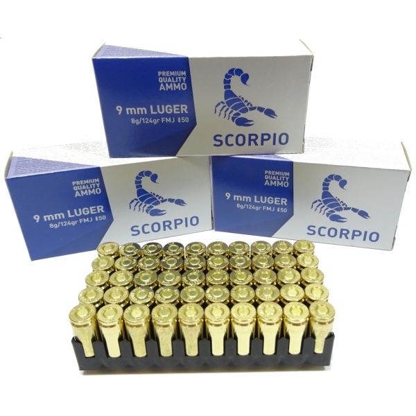 Amunicja kal. 9x19mm 8,0g STV Scorpio
